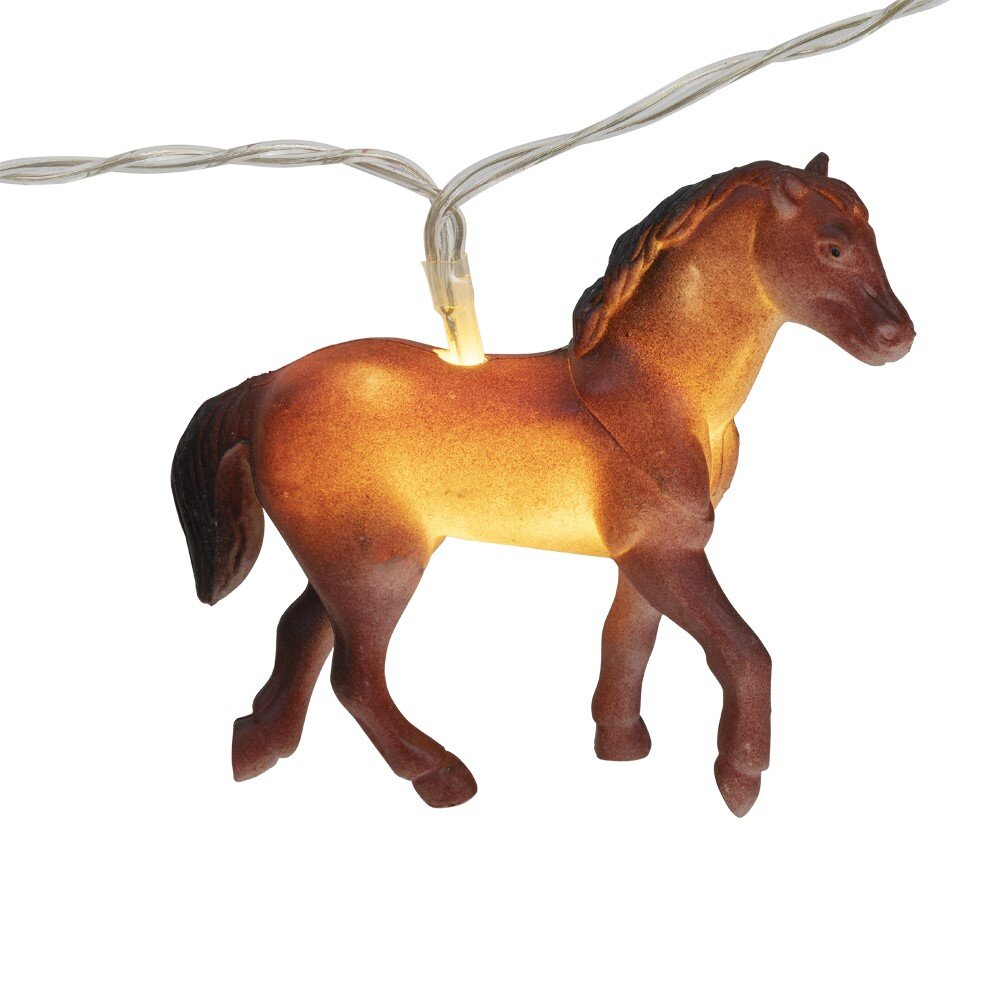 LED lyskæde med heste