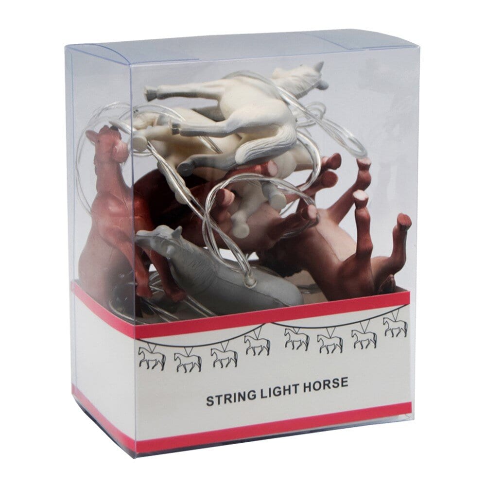 LED lyskæde med heste