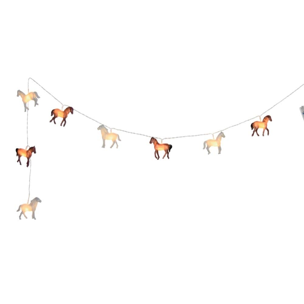 LED lyskæde med heste