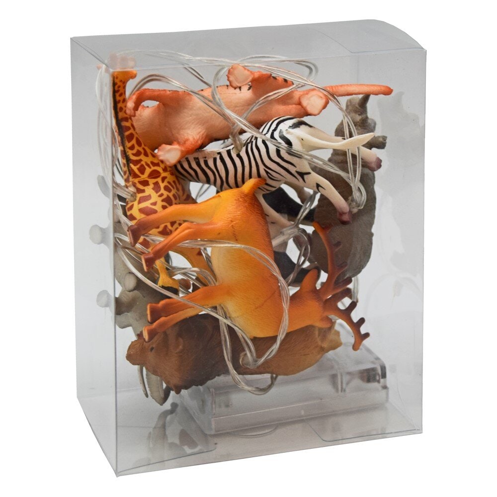 LED-lyskæde med safaridyr