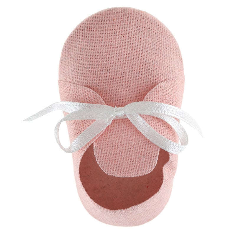 Babyshower - Gaveæsker lyserøde sko 4 stk