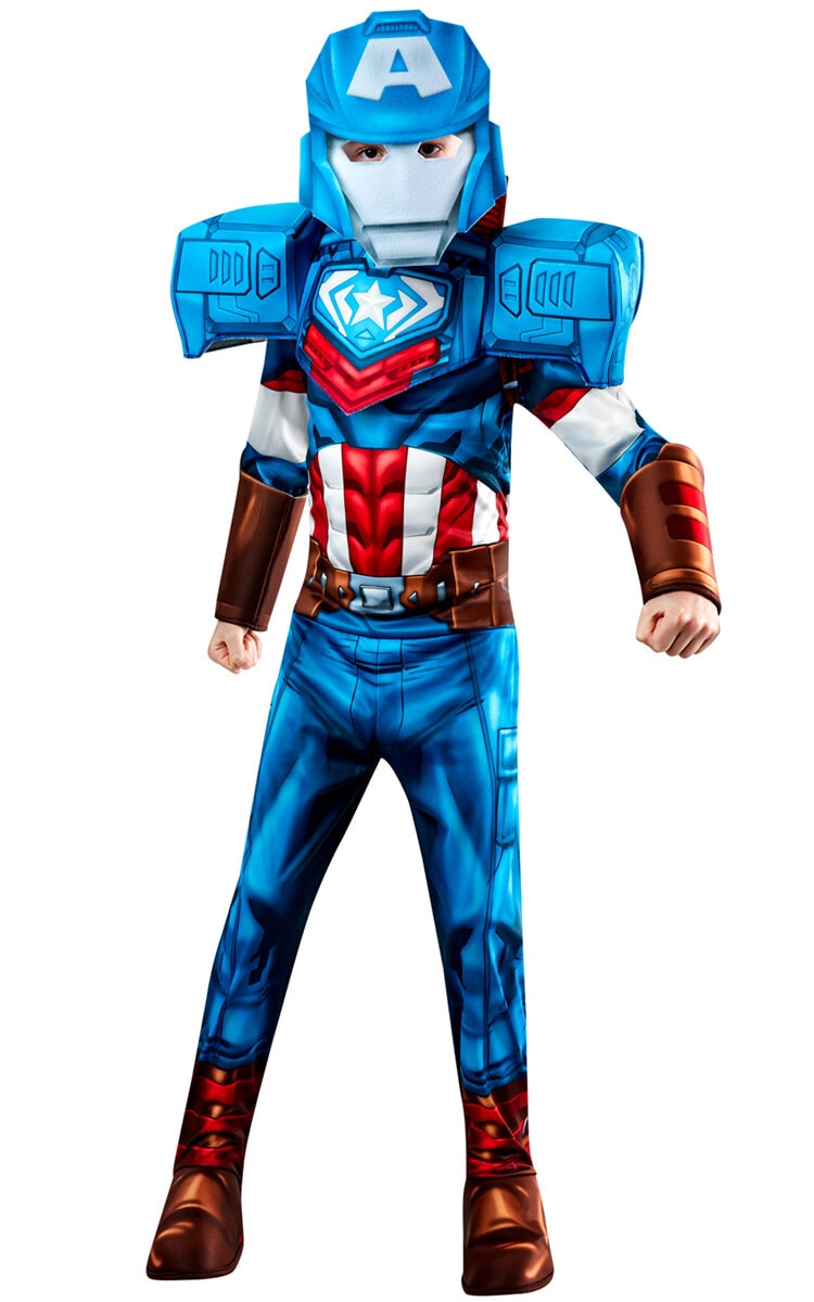 Captain America Mech Strike kostume Barn 7-10 år