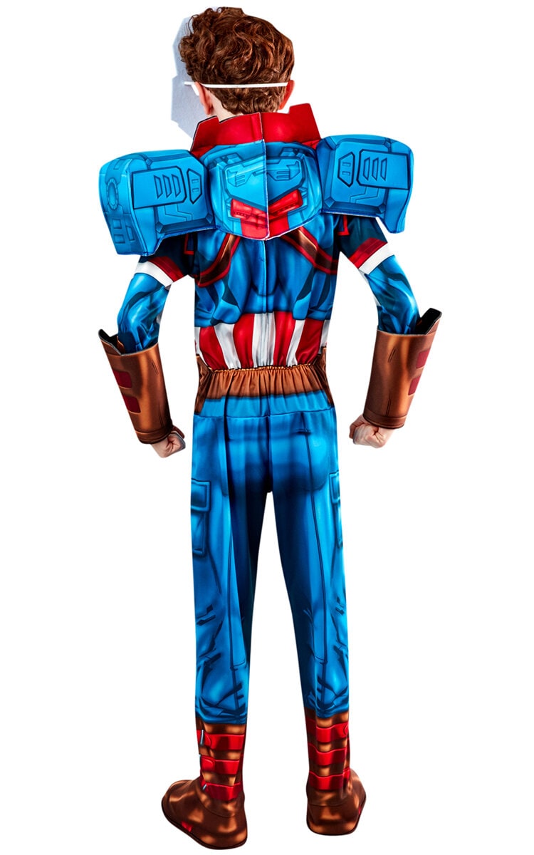 Captain America Mech Strike kostume Barn 7-10 år