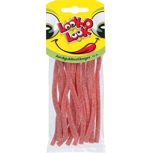 Jordbær Slikstænger 90 gram