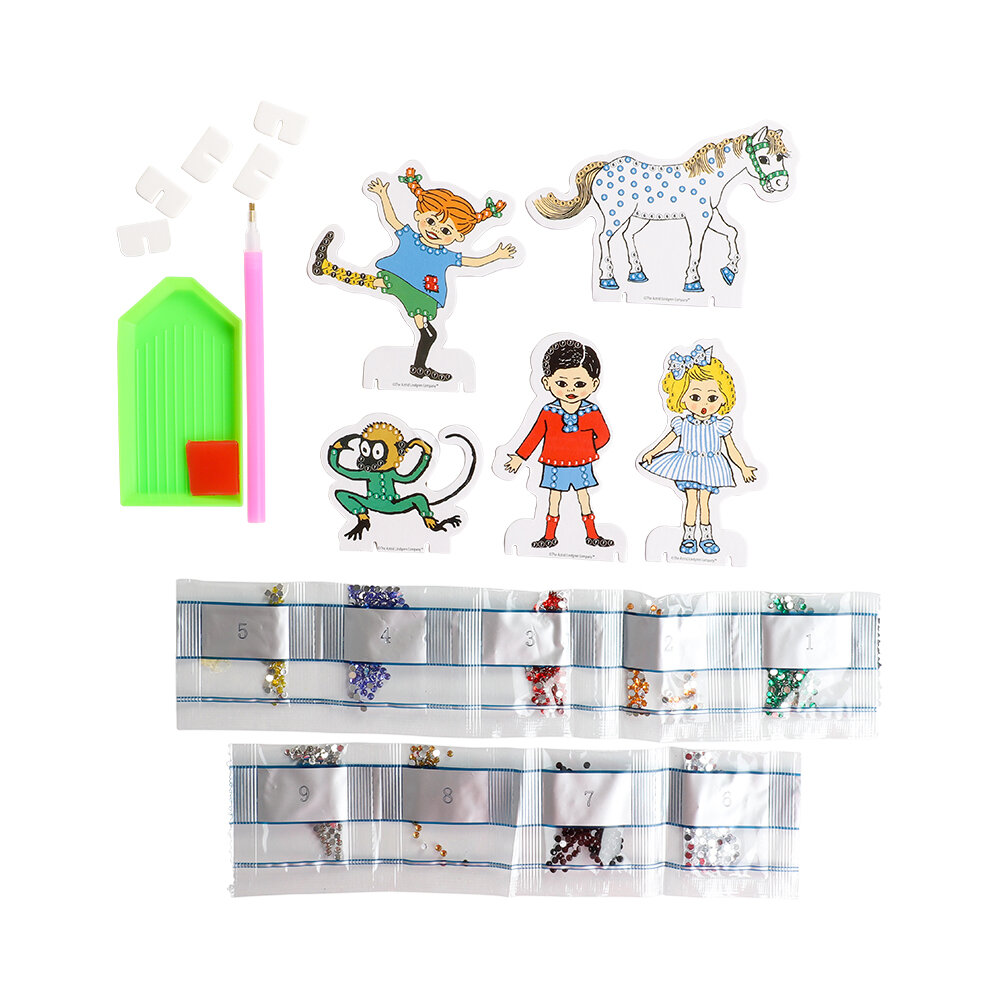 Pippi Langstrømpe Diamond Painting Set