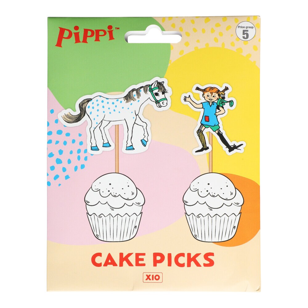 Pippi Langstrømpe - Cake Toppers 10 stk