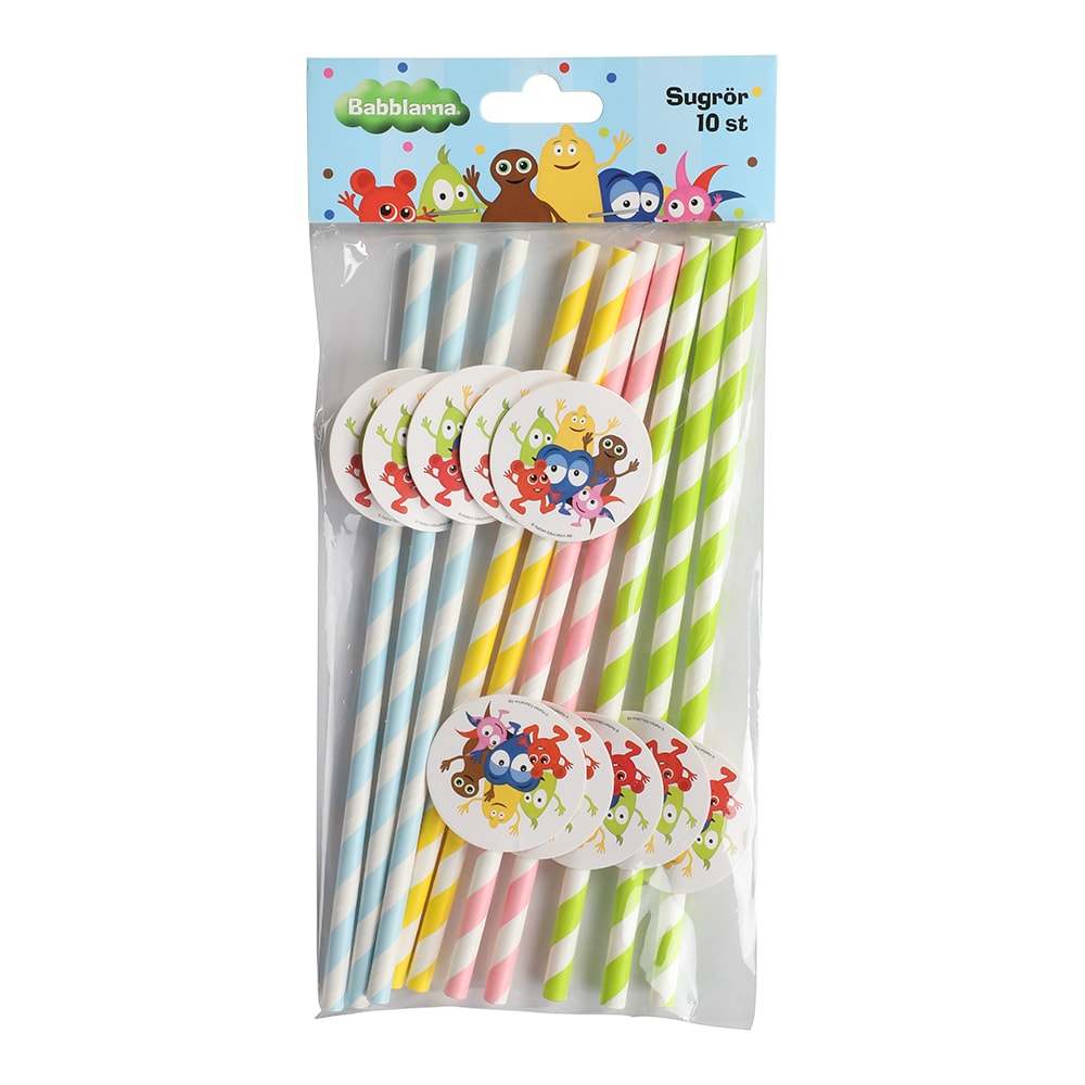 Babblarna - Sugerør 10 stk