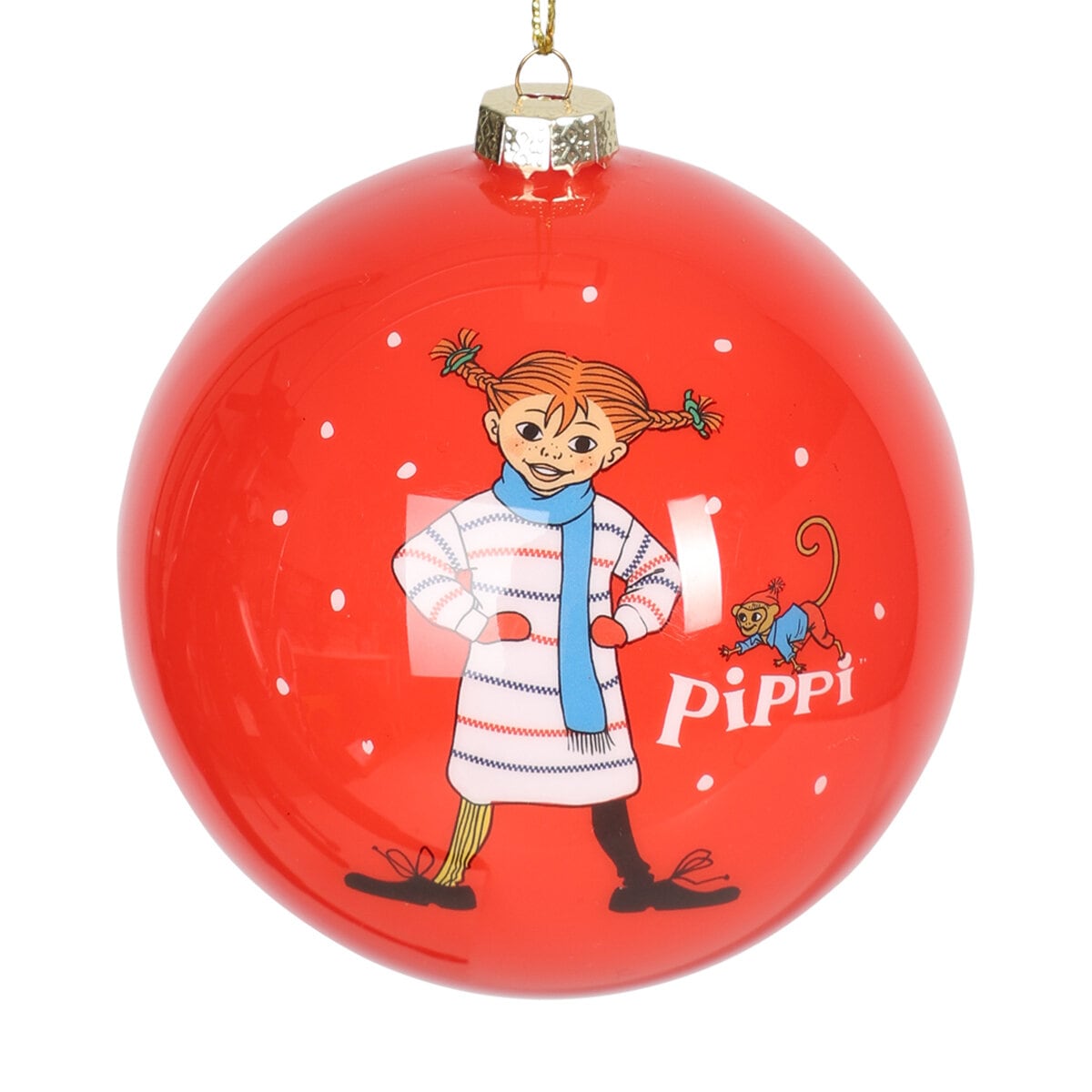 Julekugler Pippi Langstrømpe 3 stk