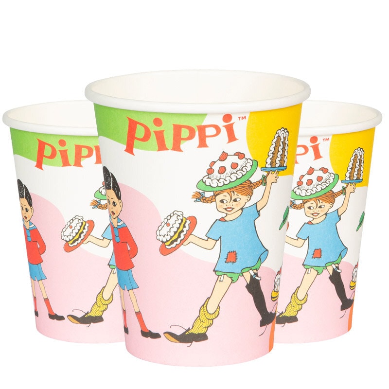 Pippi Langstrømpe - Papkrus 8 stk