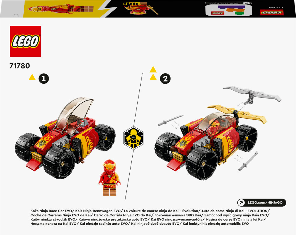 LEGO Ninjago - Kais ninja-racerbil EVO 6+