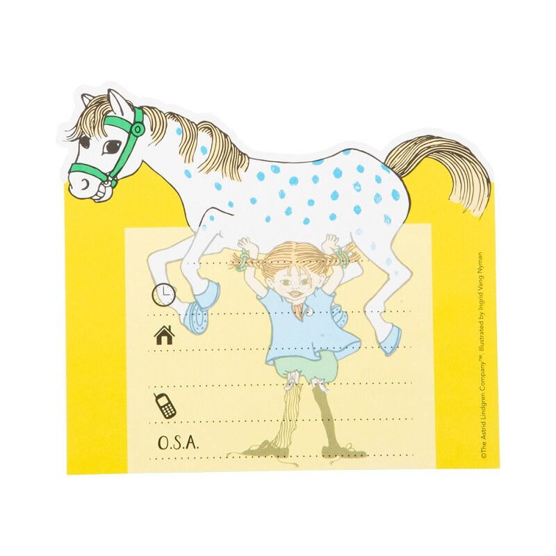 Pippi Langstrømpe Invitationer 8 stk