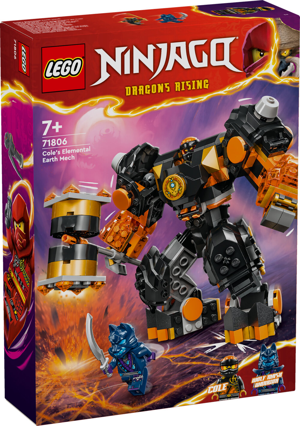 LEGO Ninjago - Coles jord-elementrobot 7+