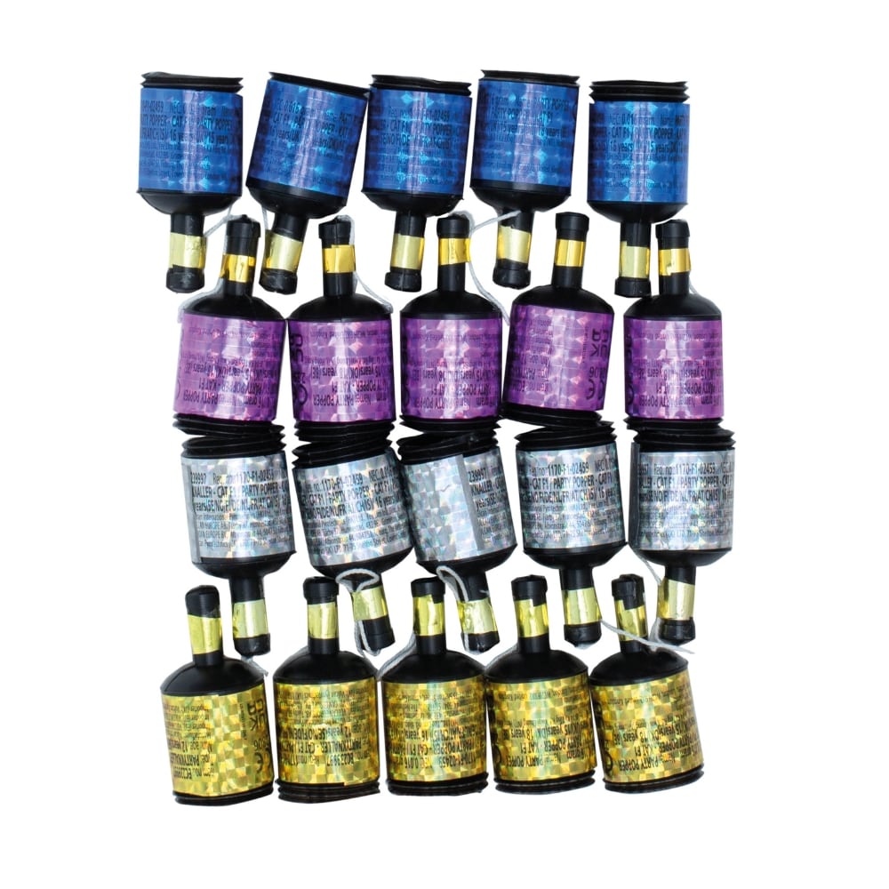Party Poppers Mix 20 stk