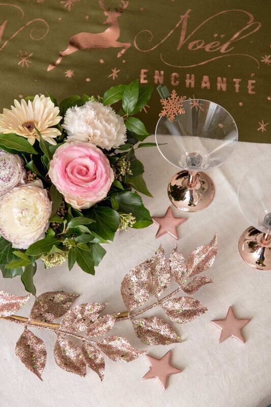 Glitrende Blade - Rosaguld 80 cm