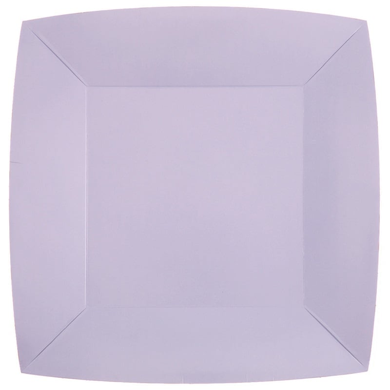 Paptallerkner 23 cm - Lilla 10 stk