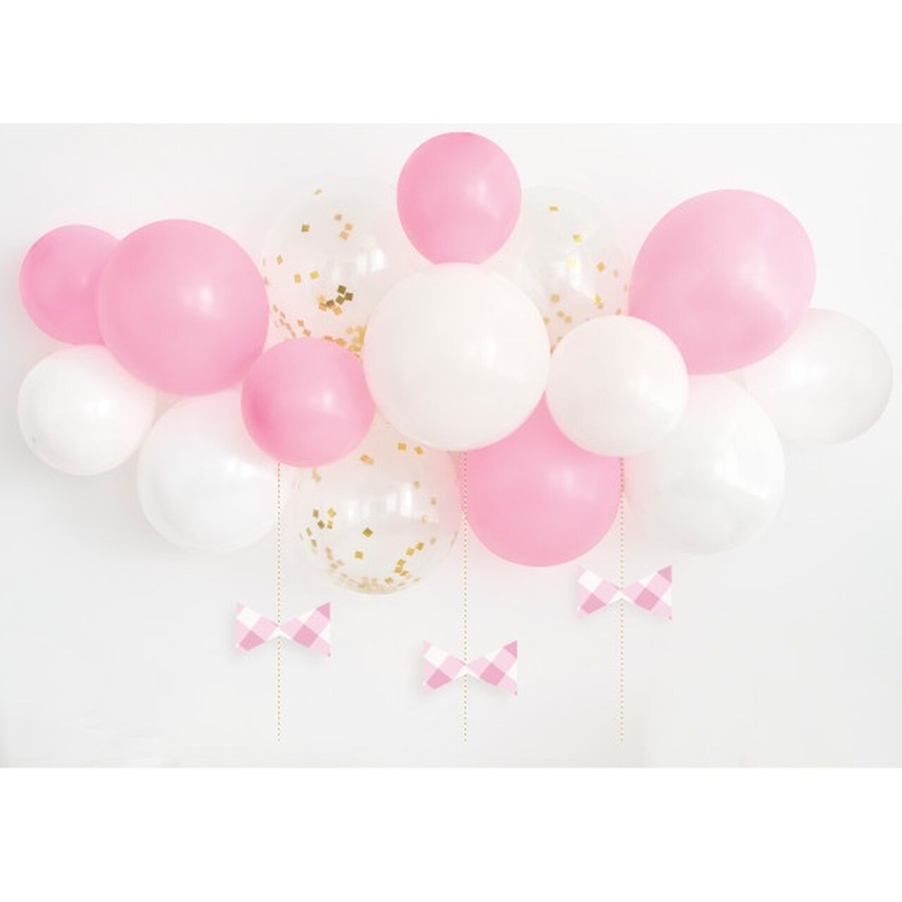 DIY Ballonbue - Lyserød med sløjfer