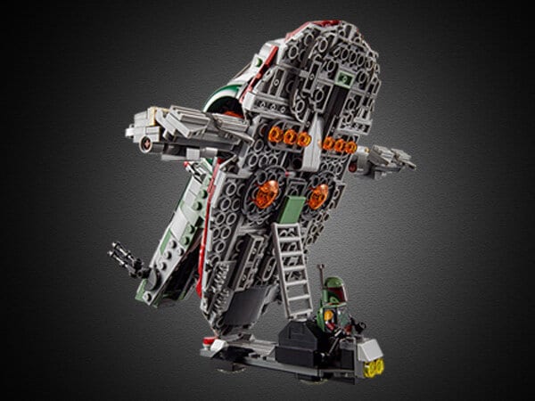log kvalitet porter LEGO Star Wars, Boba Fetts rumskib 9+
