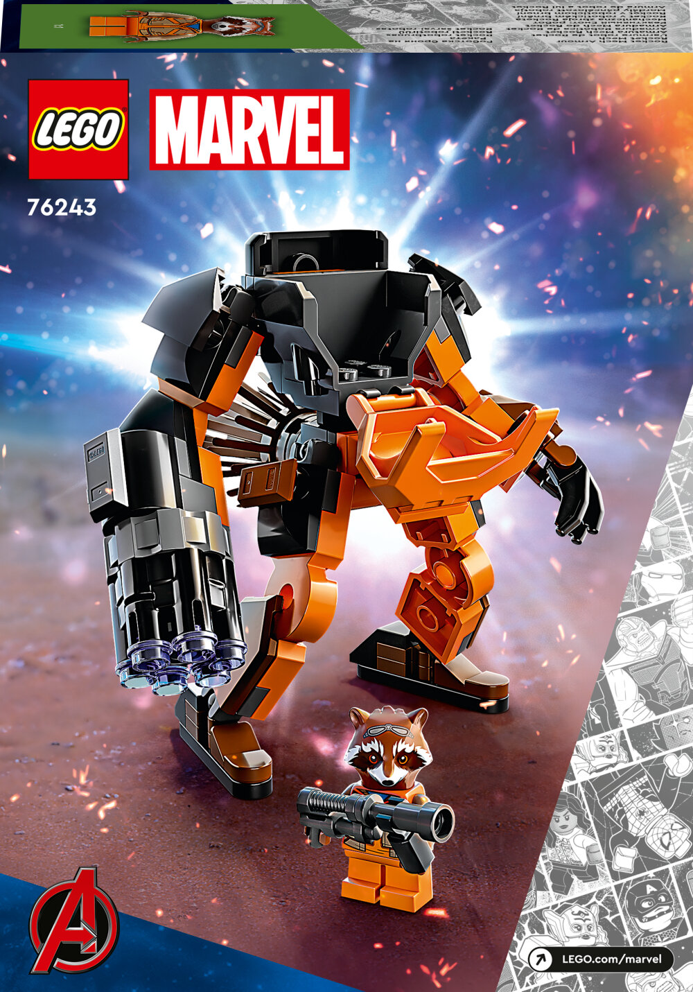 LEGO Marvel - Rockets kamprobot 6+