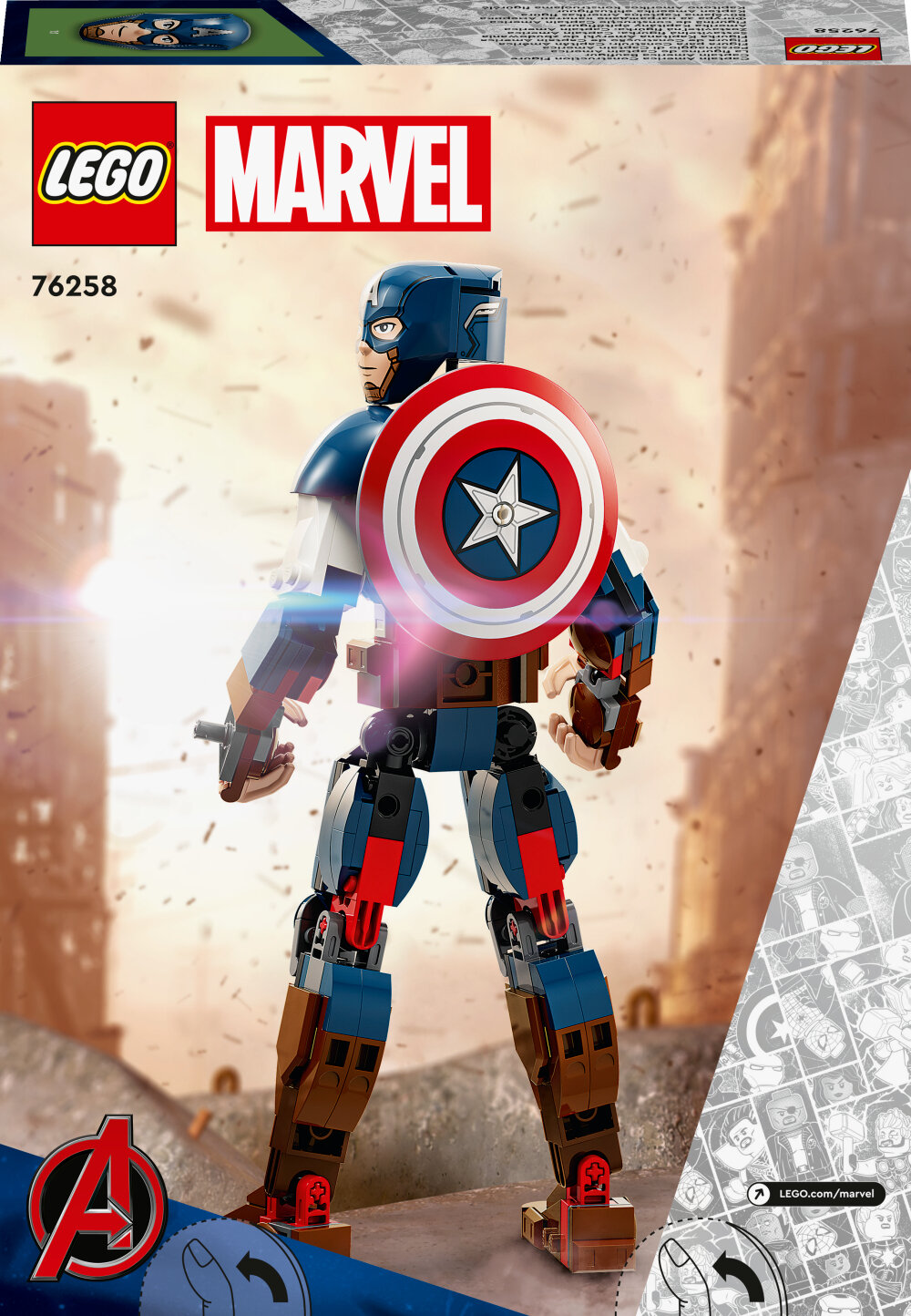 LEGO Avengers - Byg selv-figur af Captain America 8+