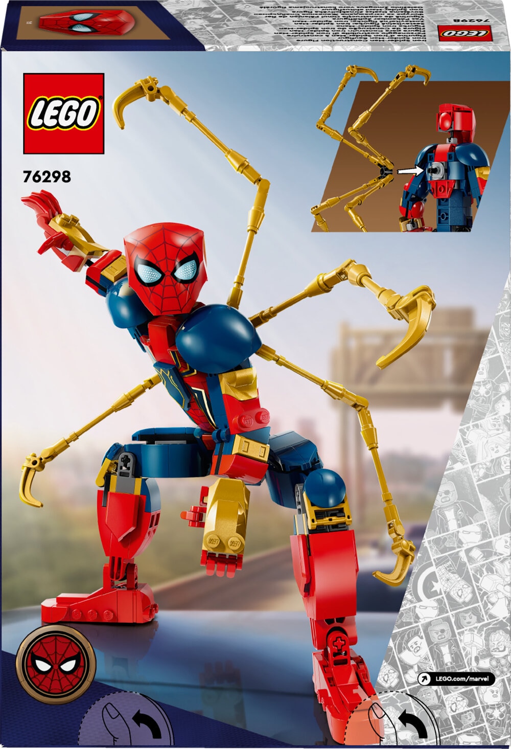 LEGO Marvel - Byg selv-figur af Iron Spider-Man 8+