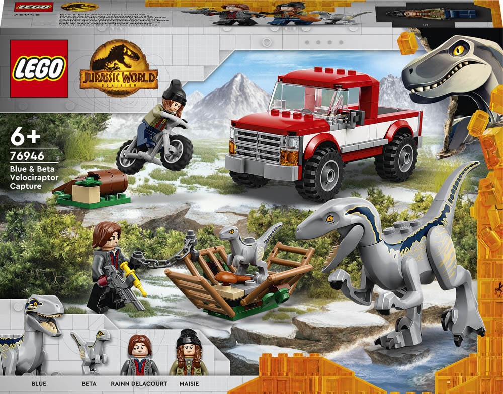 LEGO Jurassic World, Blue og Beta – velociraptor-fangst 6+