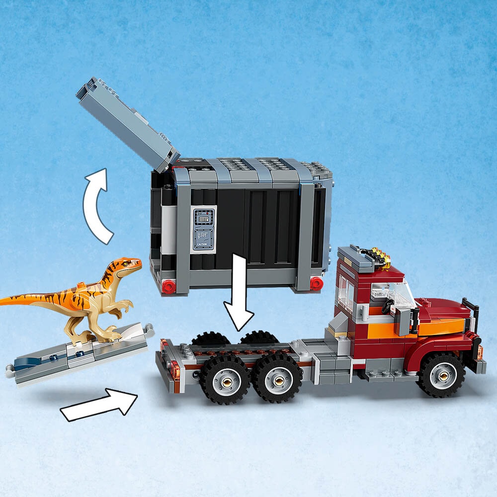 LEGO Jurassic World, T. rex og atrociraptor på dinosaurflugt 8+