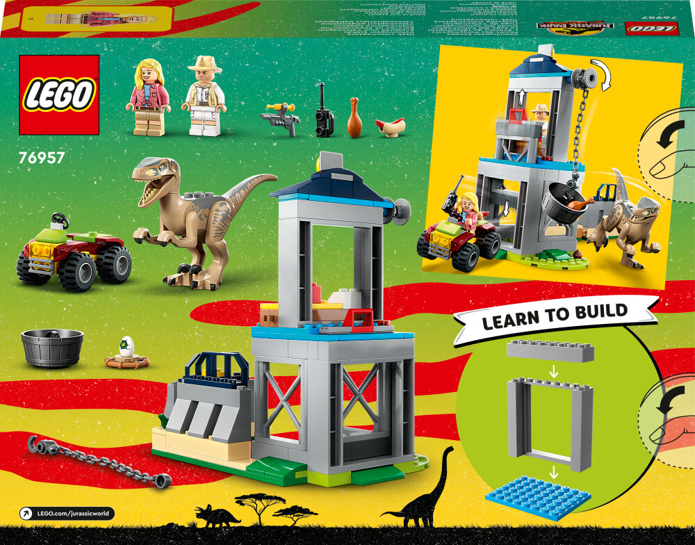 LEGO Jurassic World - Velociraptor-flugt 4+