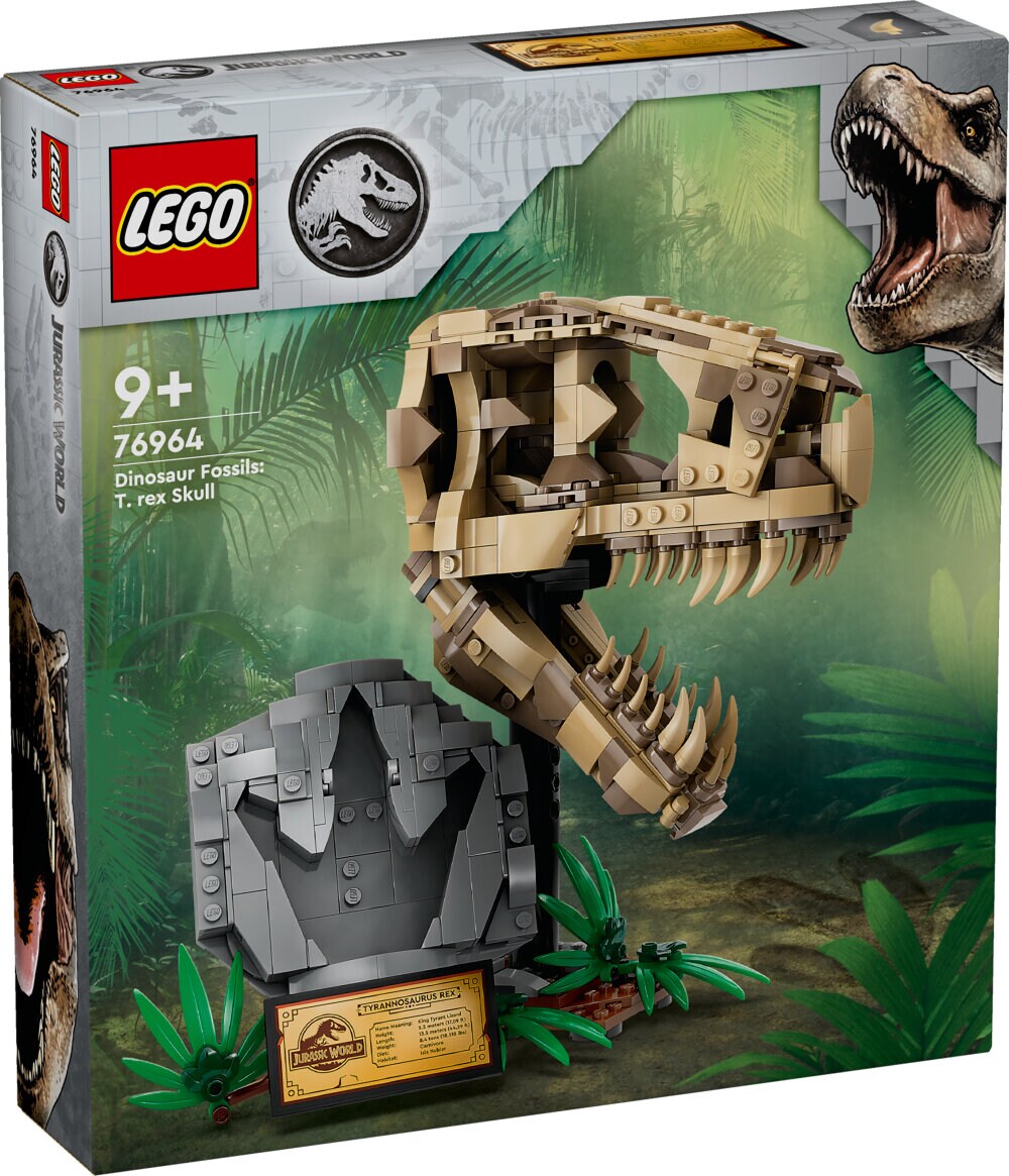 LEGO Jurassic World - Dinosaurfossiler: T-rex-kranium 9+