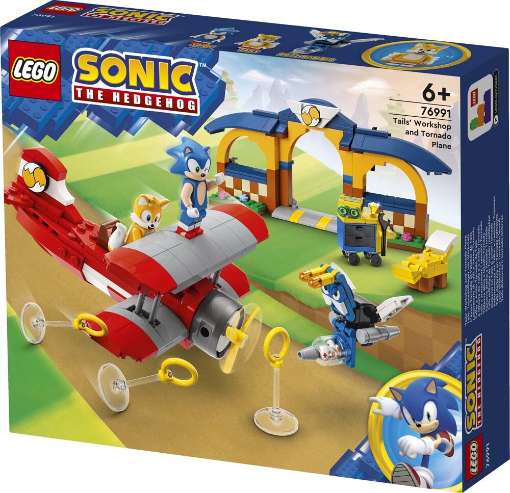 LEGO Sonic The Hedgehog - Tails' værksted og Tornado-fly 6+