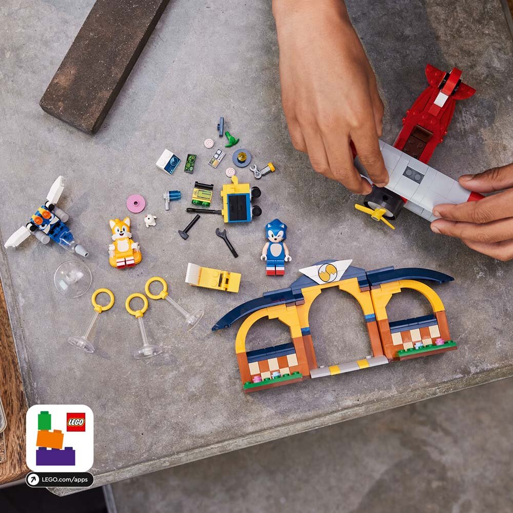 LEGO Sonic The Hedgehog - Tails' værksted og Tornado-fly 6+