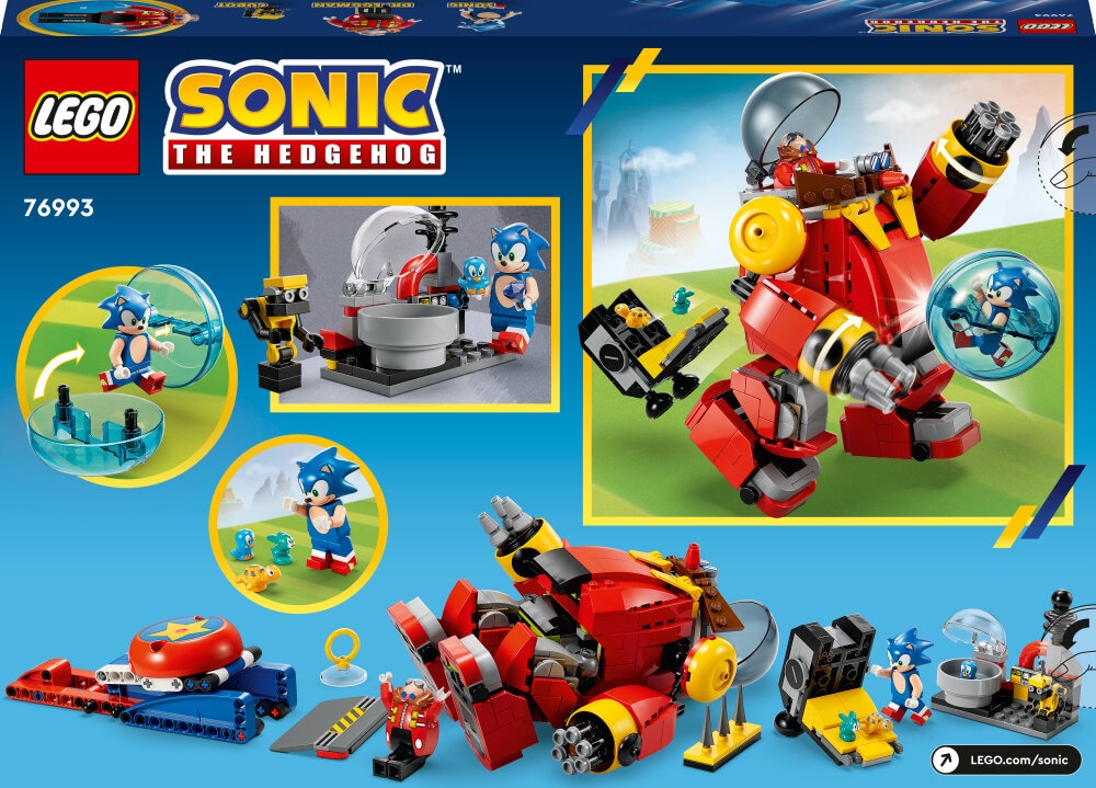 LEGO Sonic The Hedgehog - Sonic mod dr. Eggmans dødsæg-robot 8+