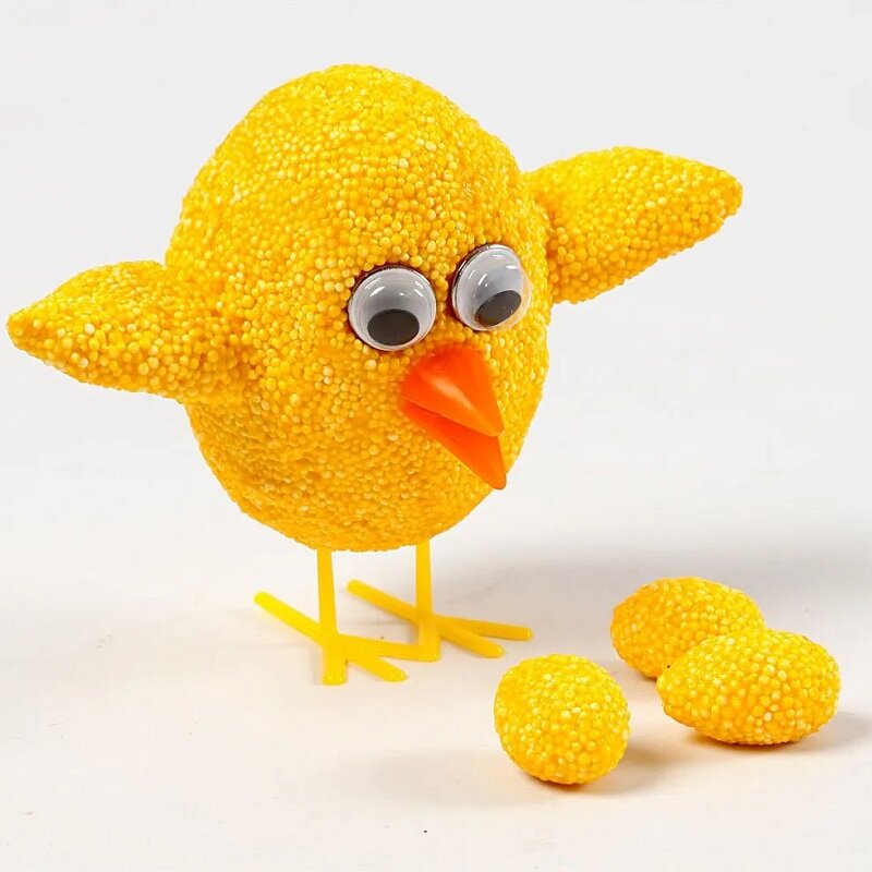 Påskepynt - Kyllingenæb og fødder 16 stk