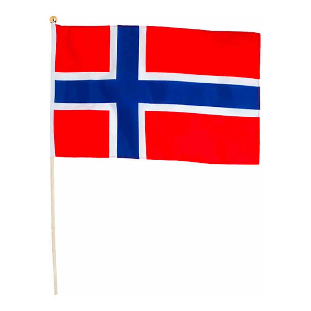 Norsk flag på pind 30x40 cm