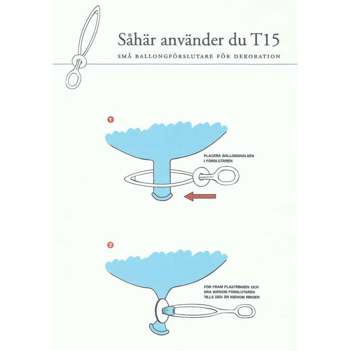 Ballonforsegler 100-pak