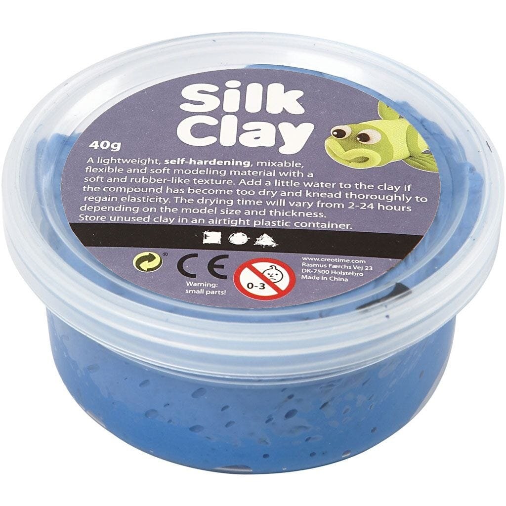Silk Clay® - Mørkeblå, 40 gram