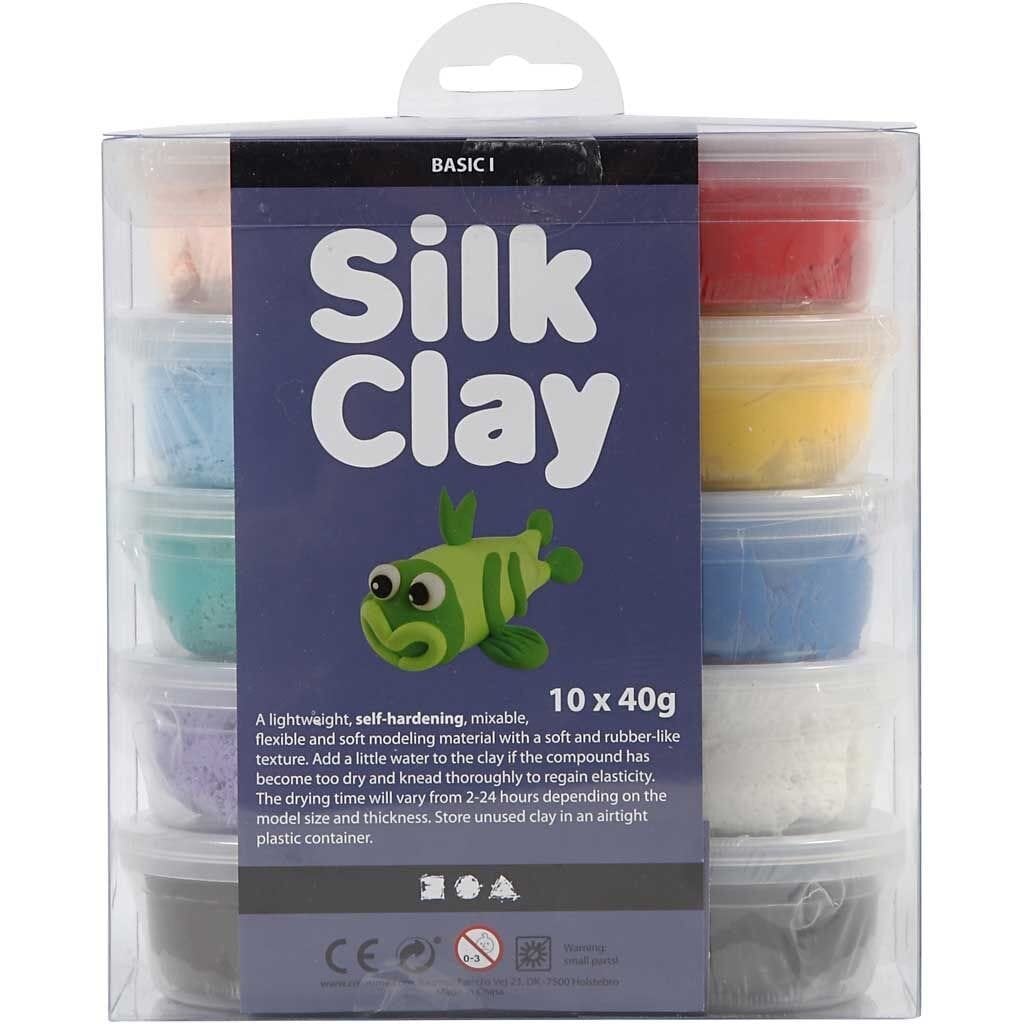 Silk Clay® - Assorterede farver 10 stk.