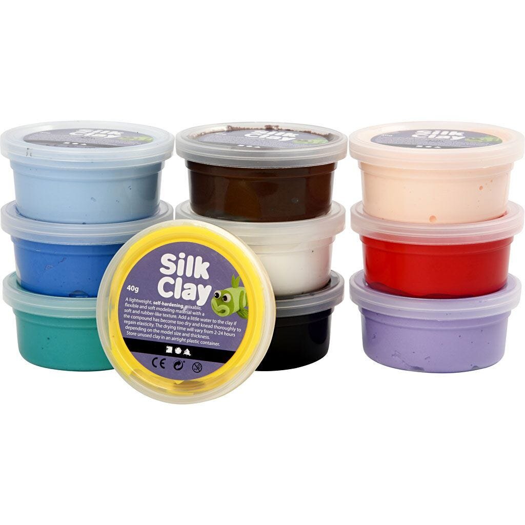 Silk Clay® - Assorterede farver 10 stk.