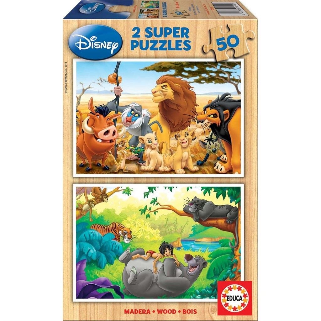 Educa Puslespil, Disney Animal Friends 2x50 brikker