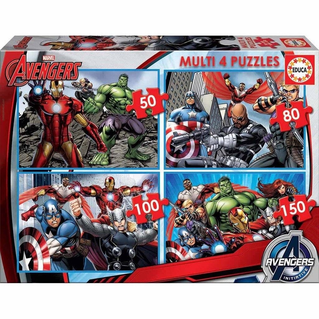 Educa Puslespil, Marvel Avengers 50-150 brikker