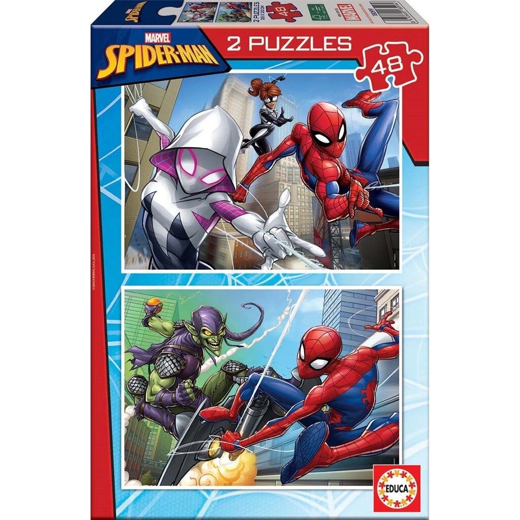 Educa Puslespil - Spiderman Multiverse 2x48 brikker