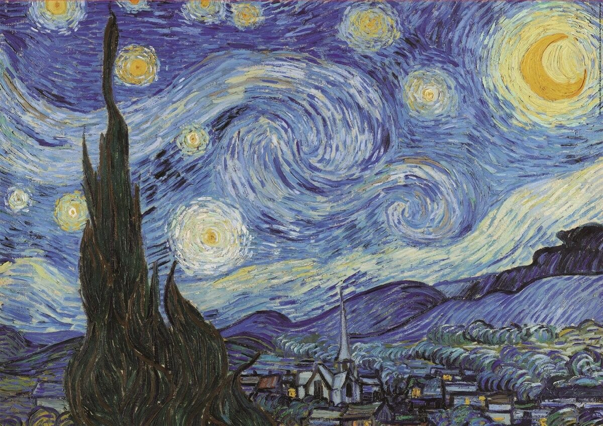Educa Puslespil - The Starry Night, Vincent van Gogh 1000 brikker