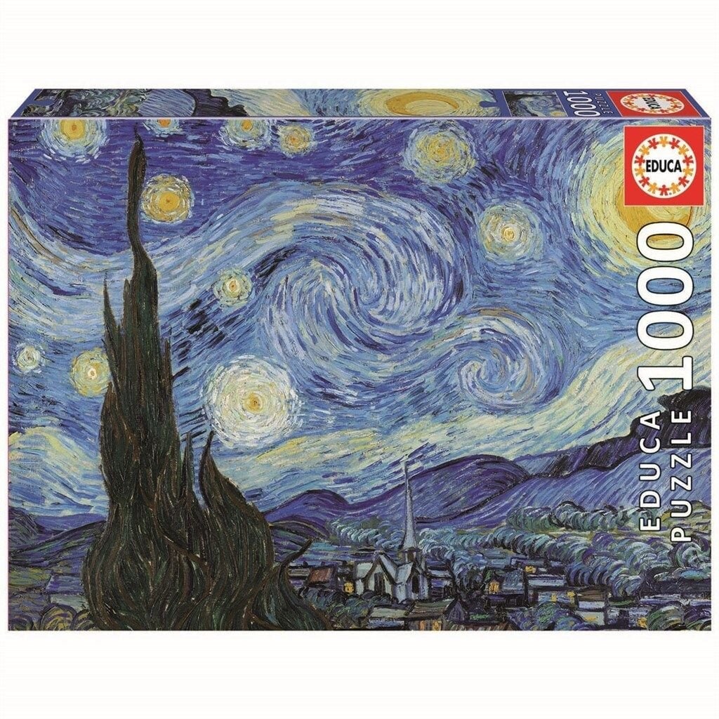 Educa Puslespil - The Starry Night, Vincent van Gogh 1000 brikker