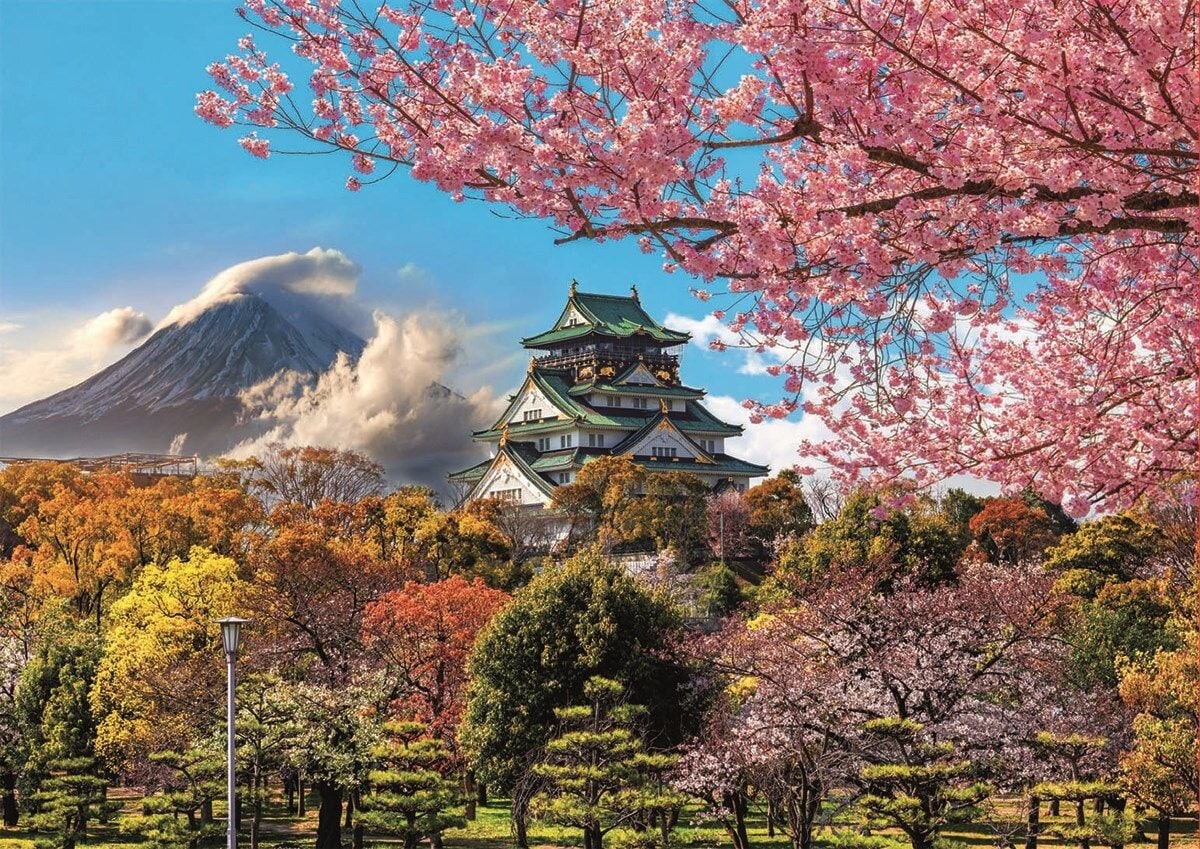 Educa Puslespil - Osaka Castle, Japan 2000 brikker