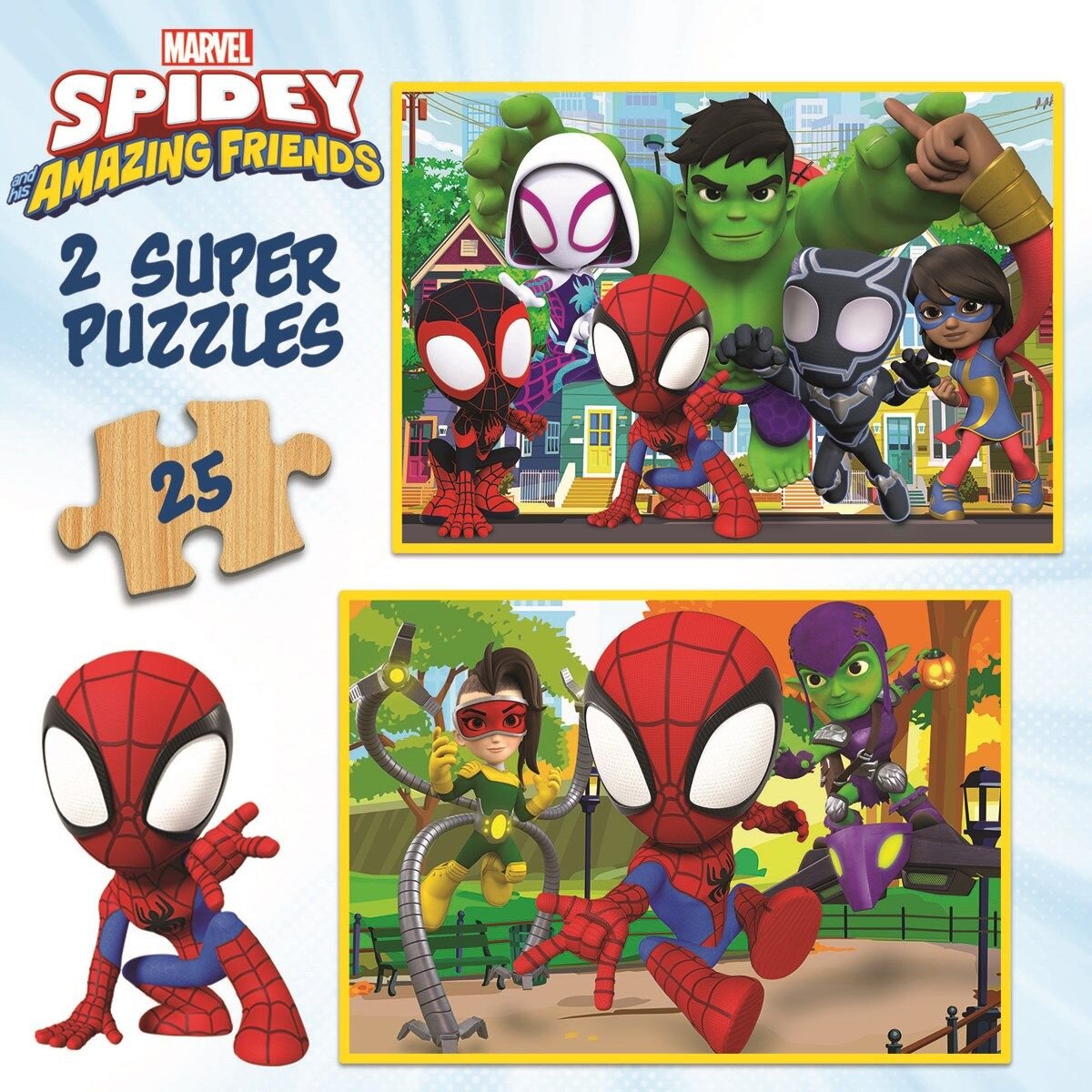 Educa Puslespil, Spidey & His Amazing Friends 2x25 brikker