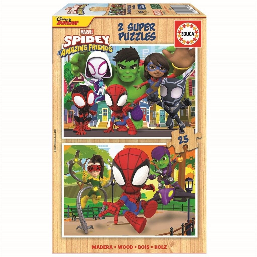 Educa Puslespil, Spidey & His Amazing Friends 2x25 brikker