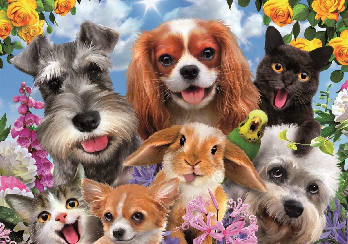 Educa Puslespil - Selfie Pet Parade 200 brikker