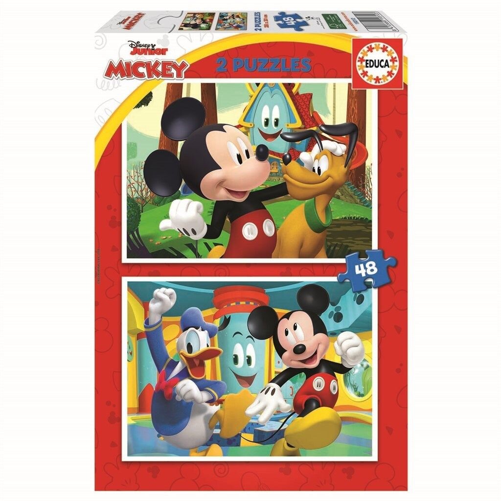 Educa Puslespil - Mickey Mouse Clubhouse 2x48 brikker