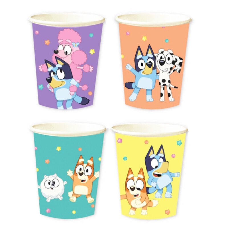 Bluey Party Papkrus 8 stk