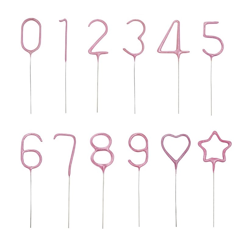 Stjernekastere - Lyserøde tal og symboler