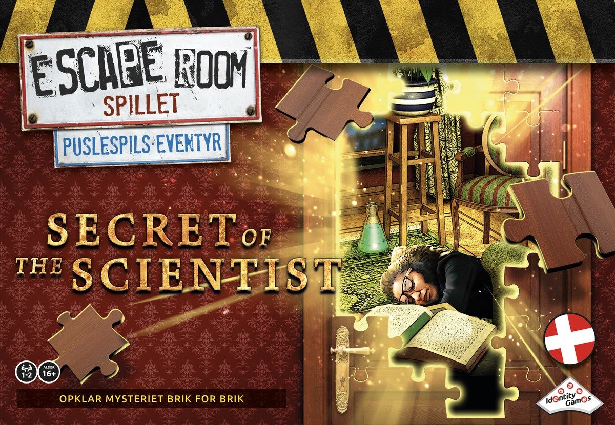 Escape Room Puslepil, Secret of the Scientist (Danish version)